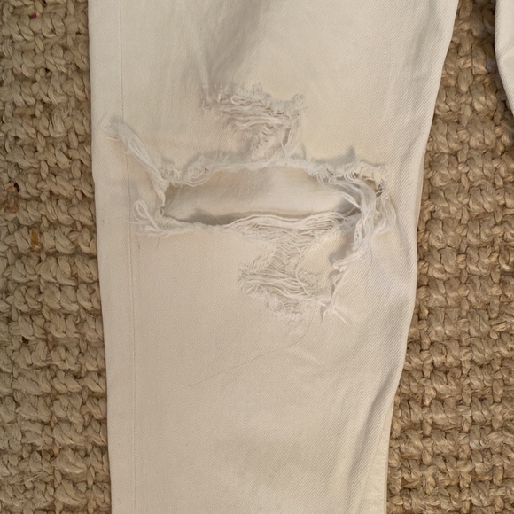 Agolde Riley Cropped White Jeans - 26 - Picture 3 of 5